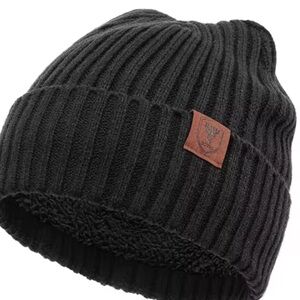 Cozy Black Knit Beanie